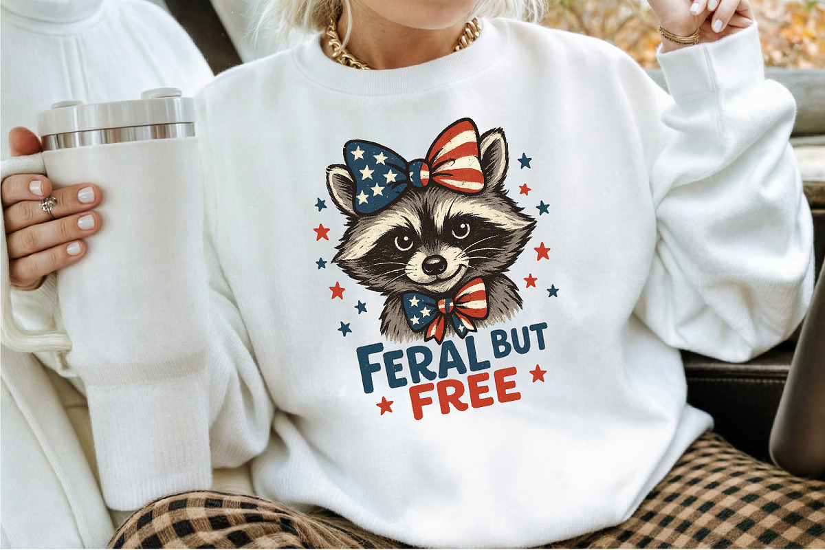 Feral but Free Raccoon 4th of July P, an Illustration by Sublimation Artist (Photo 6 of 9)