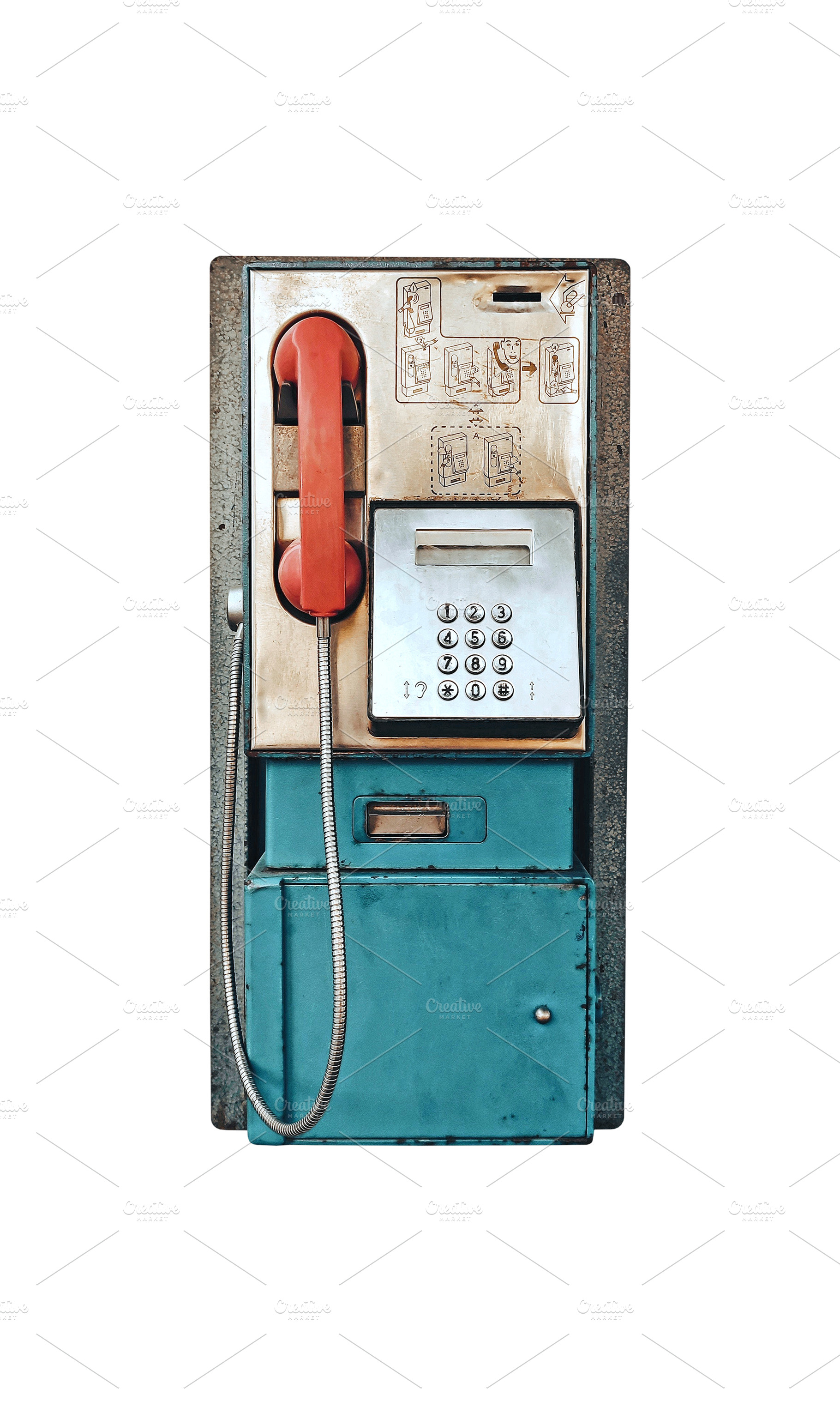 Old coin operated public pay phone, a Technology Photo by BOOCYS