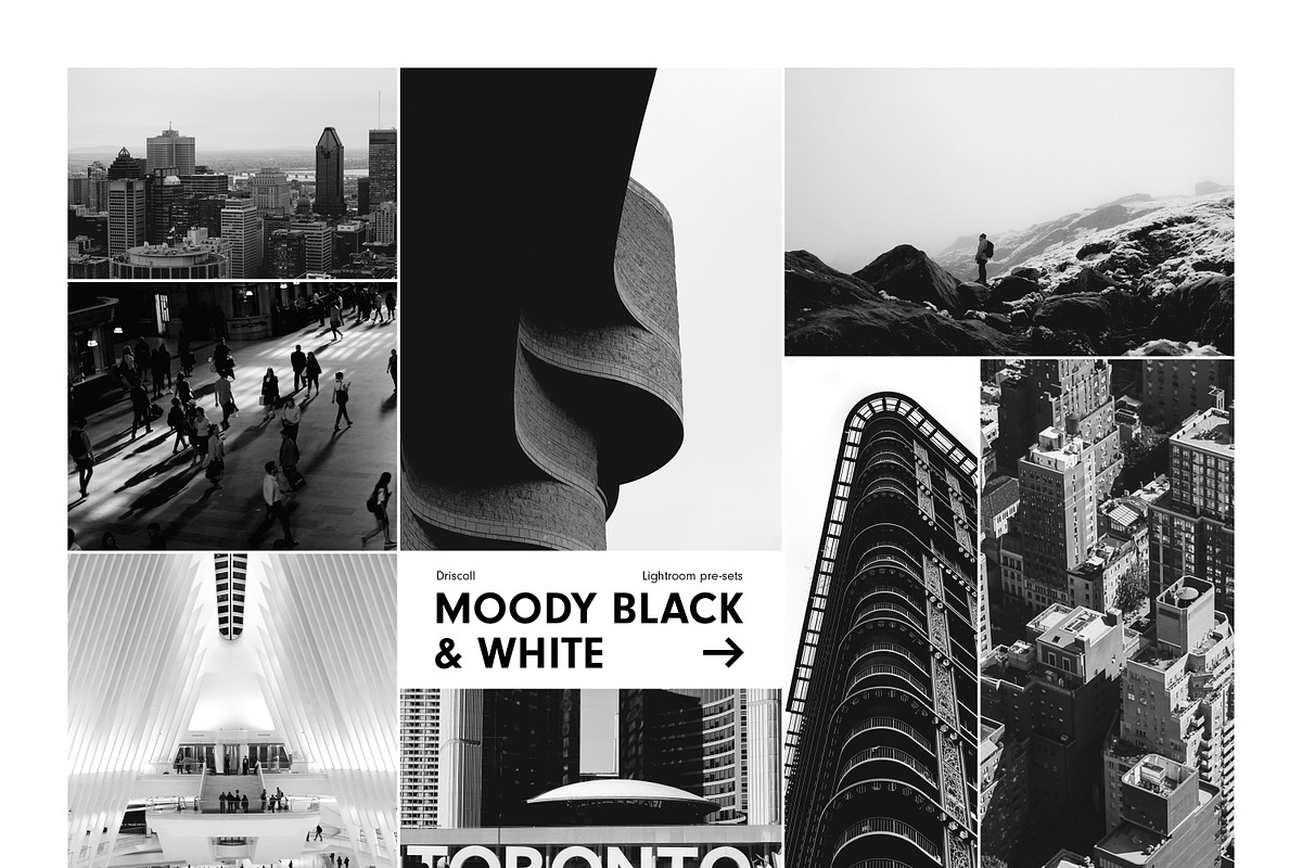 Moody Black & white Lightroom Preset, an Action Add-On by SD x Presets (Photo 1 of 6)