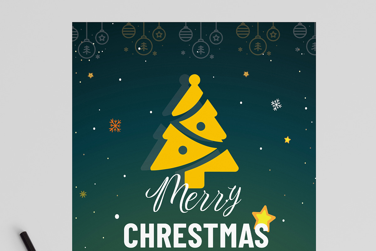 Christmas Flyer Layout, a Flyer Template by MightyDesign (Photo 4 of 8)