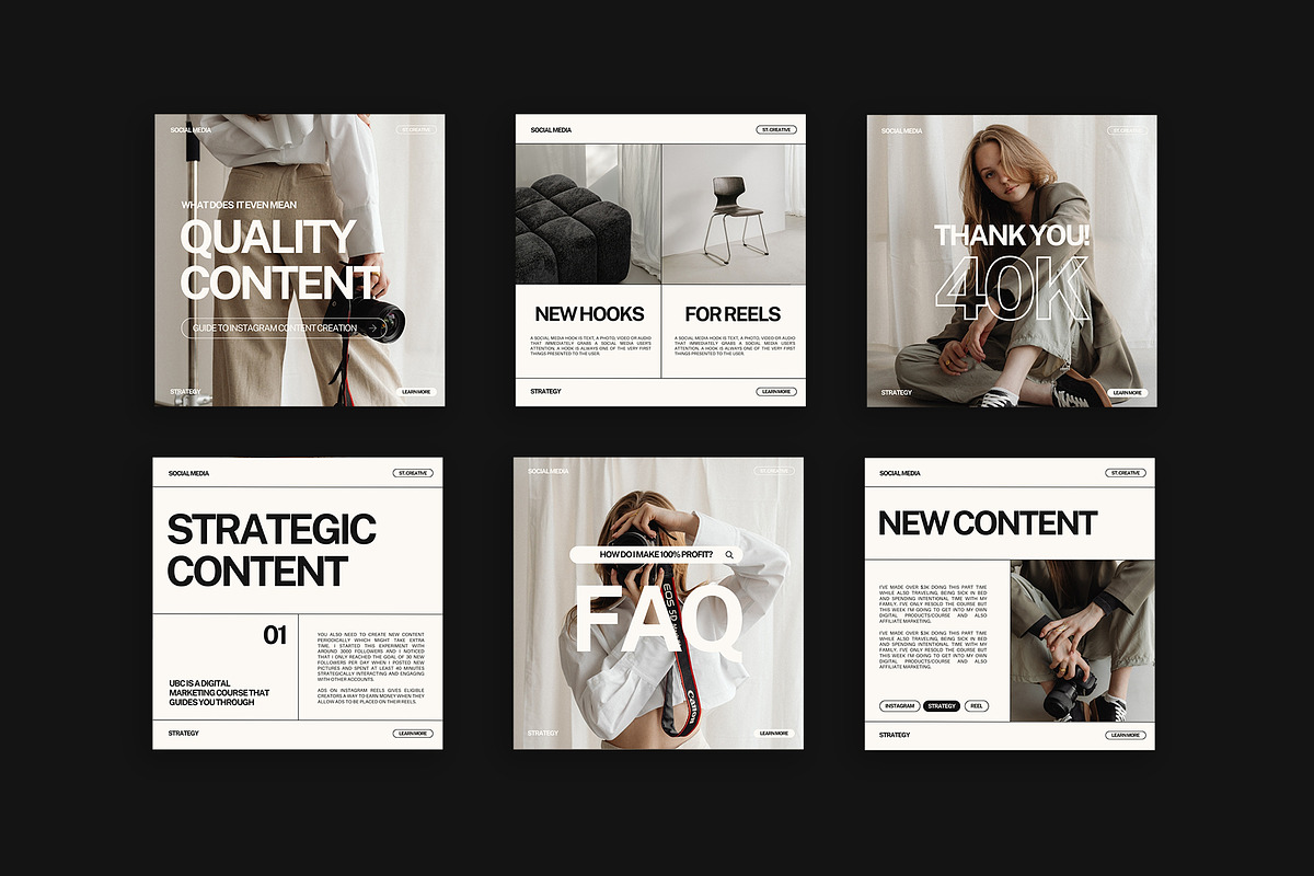 200 Instagram Templates for Coaches, a Social Media Template by Instprofi | Studio Estimo (Photo 12 of 16)