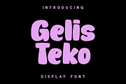 Gelis Teko - Display Font, a Font by GFRcreative (Thumbnail 1 of 6)