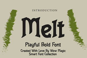 Melt, a Blackletter Font by Wow Magic