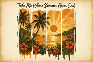 Summer Png, Summer Vacation Png, a Work Illustration by Sublimation Artist