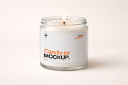 Candle Jar Mockup, a Packaging Mockup by Templeste (Thumbnail 1 of 4)