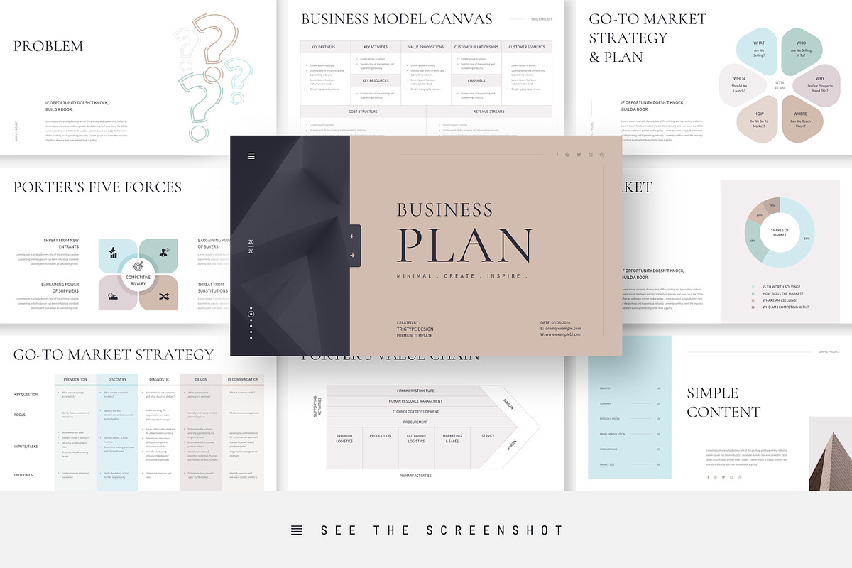 Business Plan Keynote Template, a Presentation Template by TemplatesForest