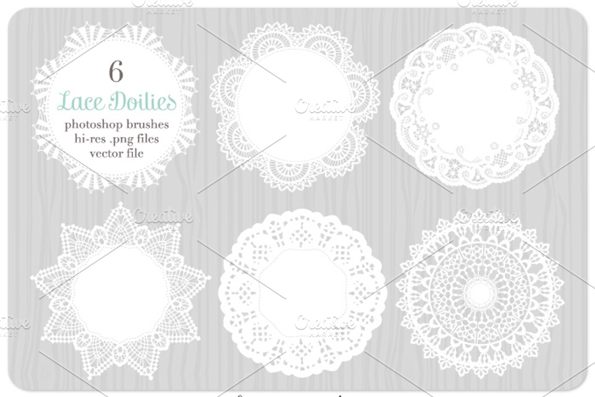 Digital Lace Doilies