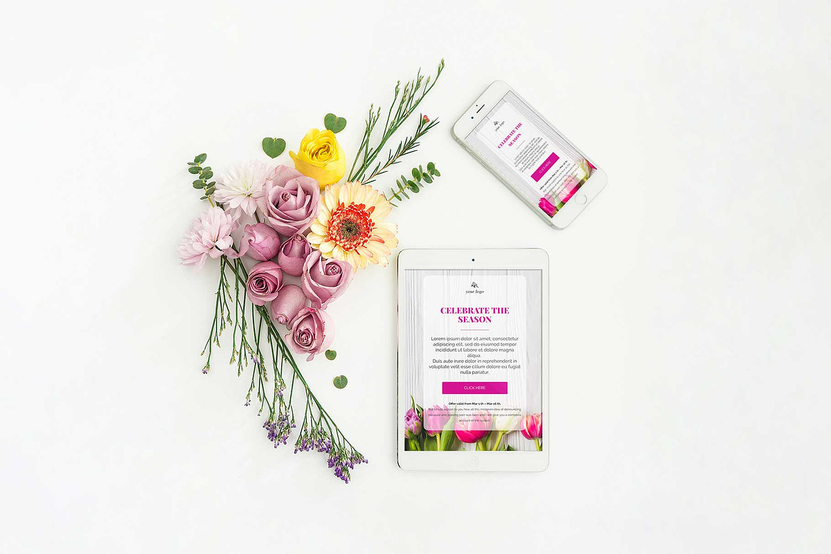 3 Spring Email Templates Pack, an Email Template by Khryna Designs (Photo 2 of 4)