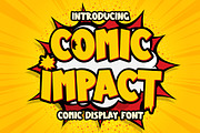Comic Impact, a Handwritten Font by HATFSTUDIO (Thumbnail 1 of 8)