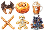 Whimsy Halloween Bakery Clipart, an Illustration by Pixels.Craft (Thumbnail 3 of 7)