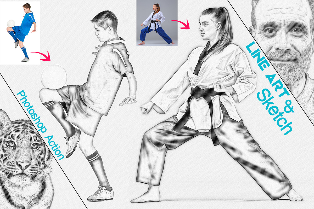 Line Art & Sketch Effect, an Action Add-On by MRI STUDIO (Photo 1 of 11)