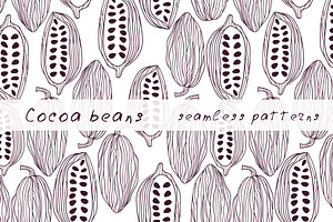 Cocoa Beans Pattern Set