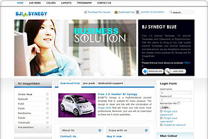 BJ Synegy Free Joomla 1.5 Templates