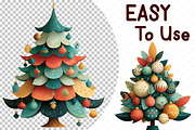 Watercolor Christmas Tree Clipart, an Illustration by cherrydesign (Thumbnail 4 of 4)