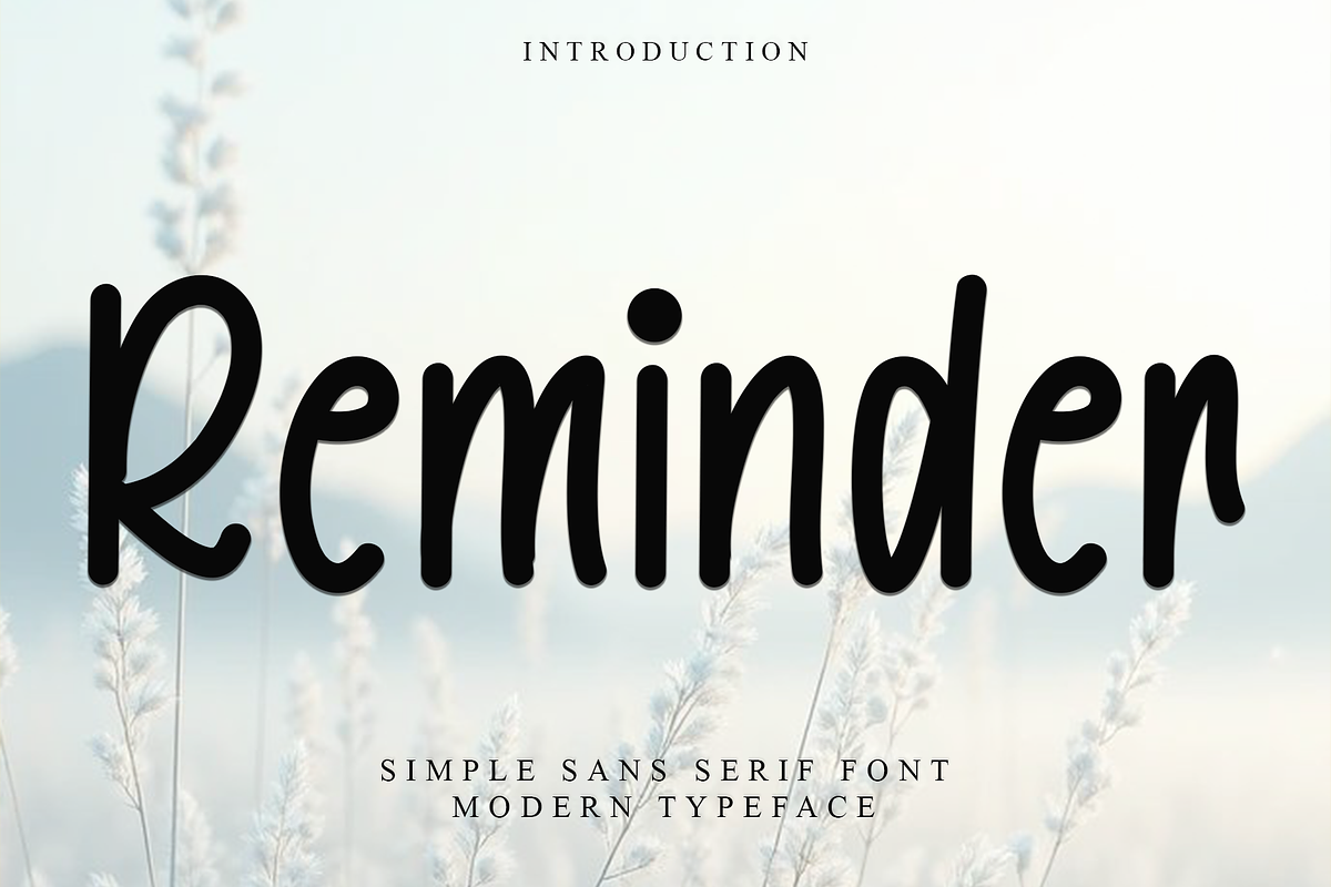Reminder, a Sans Serif Font by InermediaSTUDIO (Photo 1 of 8)