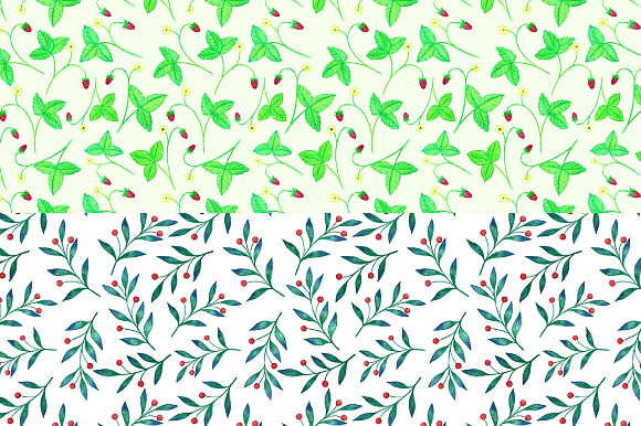 Lovely watercolor patterns preview 6