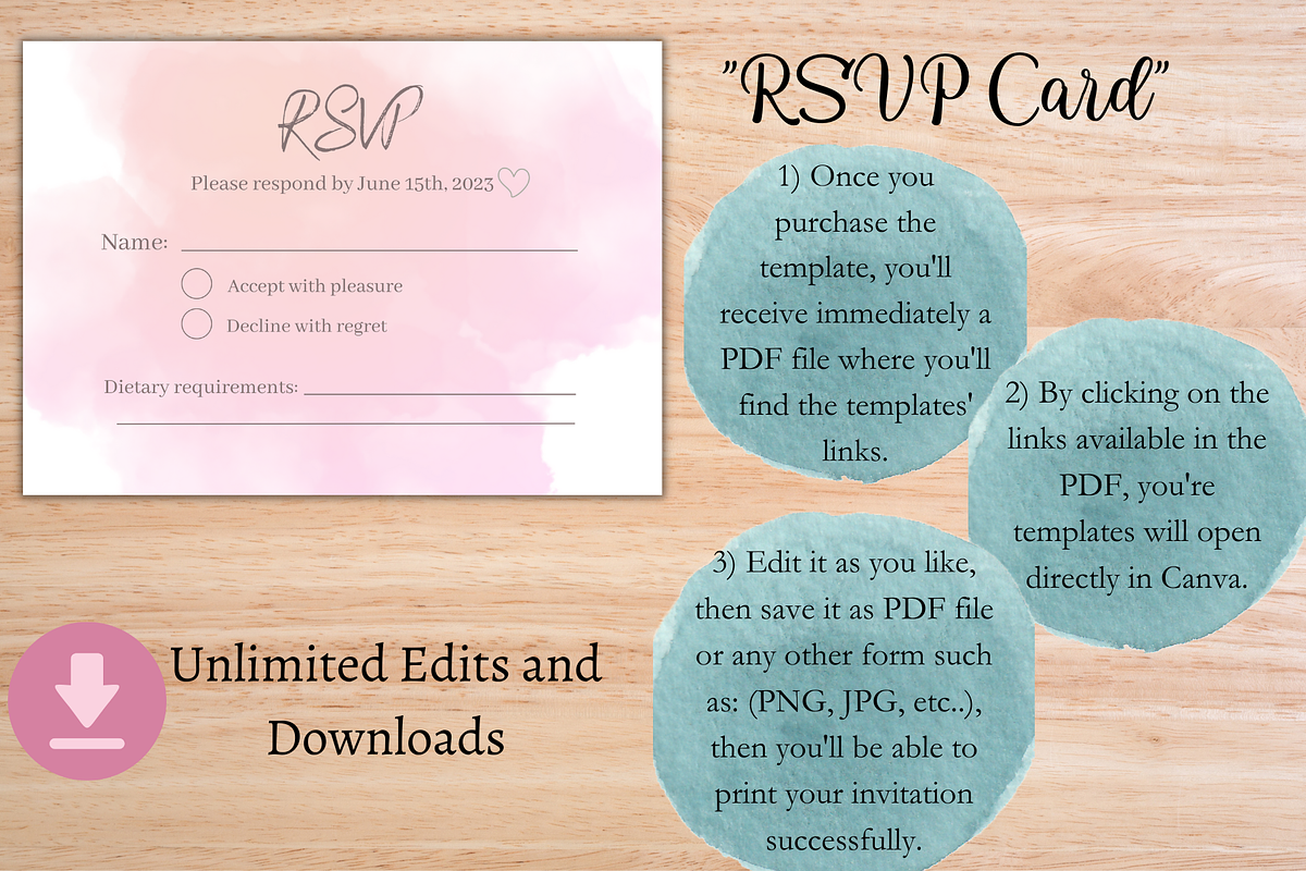 Wedding Invitation Template Set, an Invitation Template by Talentex Invitations (Photo 4 of 4)