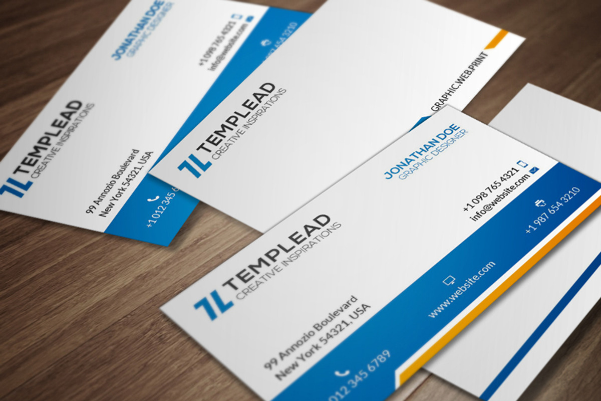 Corporate Business Card CM120, a Business Card Template by annozio (Photo 1 of 4)
