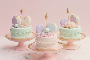 Rococo Cakes with Macarons, a Food & Drink Photo by k.tay