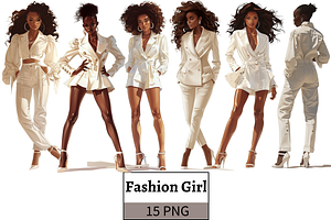 Black Girl in White Clothes PNG, a Person Illustration by Mash Mash Stickers