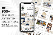 900+ Real Estate Just Listed Canva, a Social Media Template by Studioxhq (Thumbnail 1 of 7)