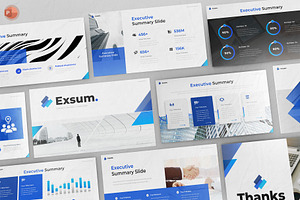 Executive Summary PowerPoint, a Presentation Template by Pixslides