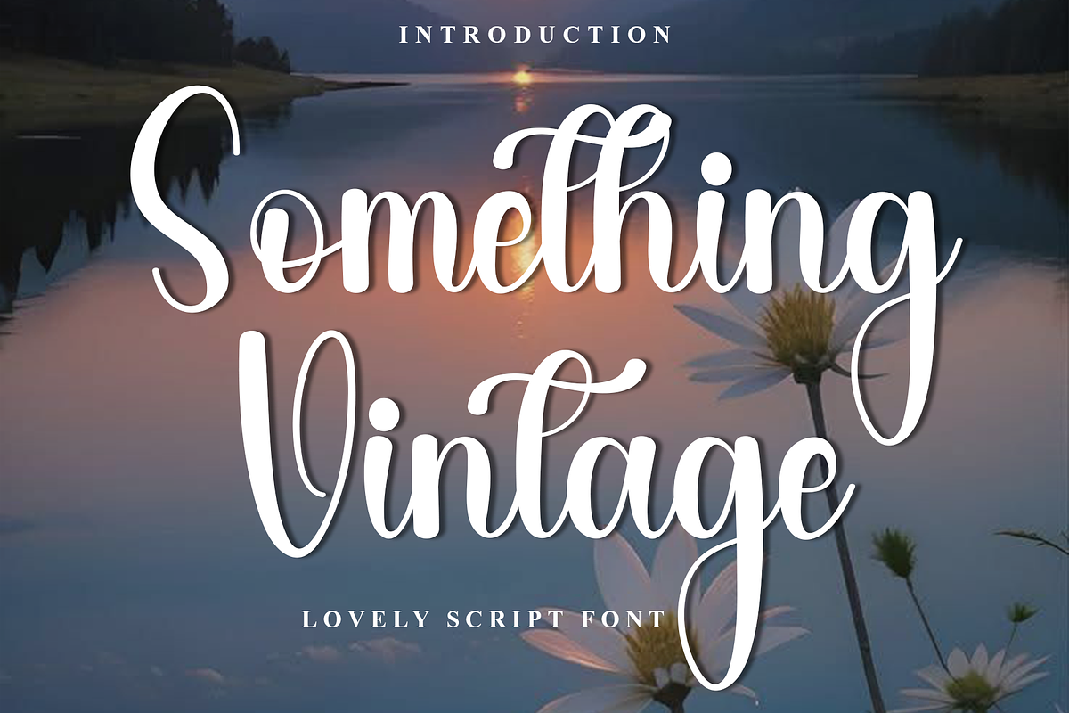 Something Vintage, a Handwritten Font by InermediaSTUDIO (Photo 1 of 8)