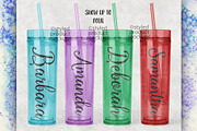 Acrylic skinny tumbler mockup, a Product Mockup by StyledProductMockups (Thumbnail 6 of 6)