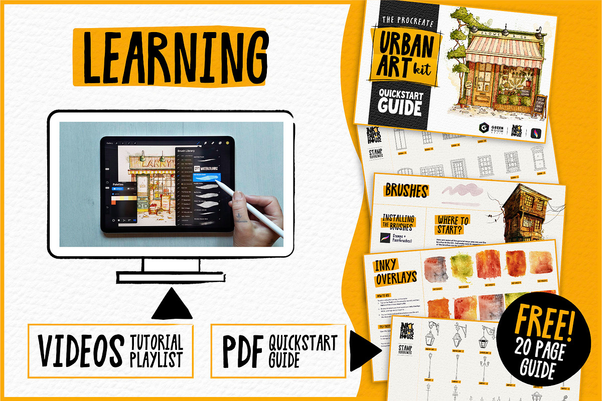 Urban Art Kit for Procreate, a Brush Add-On by Green Room Media (Photo 22 of 23)