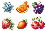 Watercolor Little Fruits PNG, an Illustration by SinaCreation (Thumbnail 3 of 5)
