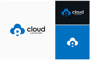 Cloud Sky Pin Location Logo, a Branding & Logo Template by ika trisiana
