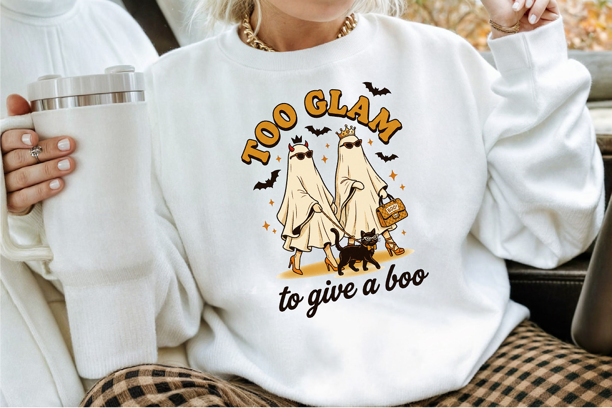 Too Glam to Give a Boo,Funny, a Work Illustration by Sublimation Artist (Photo 2 of 9)