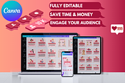 300 Skincare Beauty - Canva Editable, a Social Media Template by Viral Content Design (Thumbnail 2 of 10)