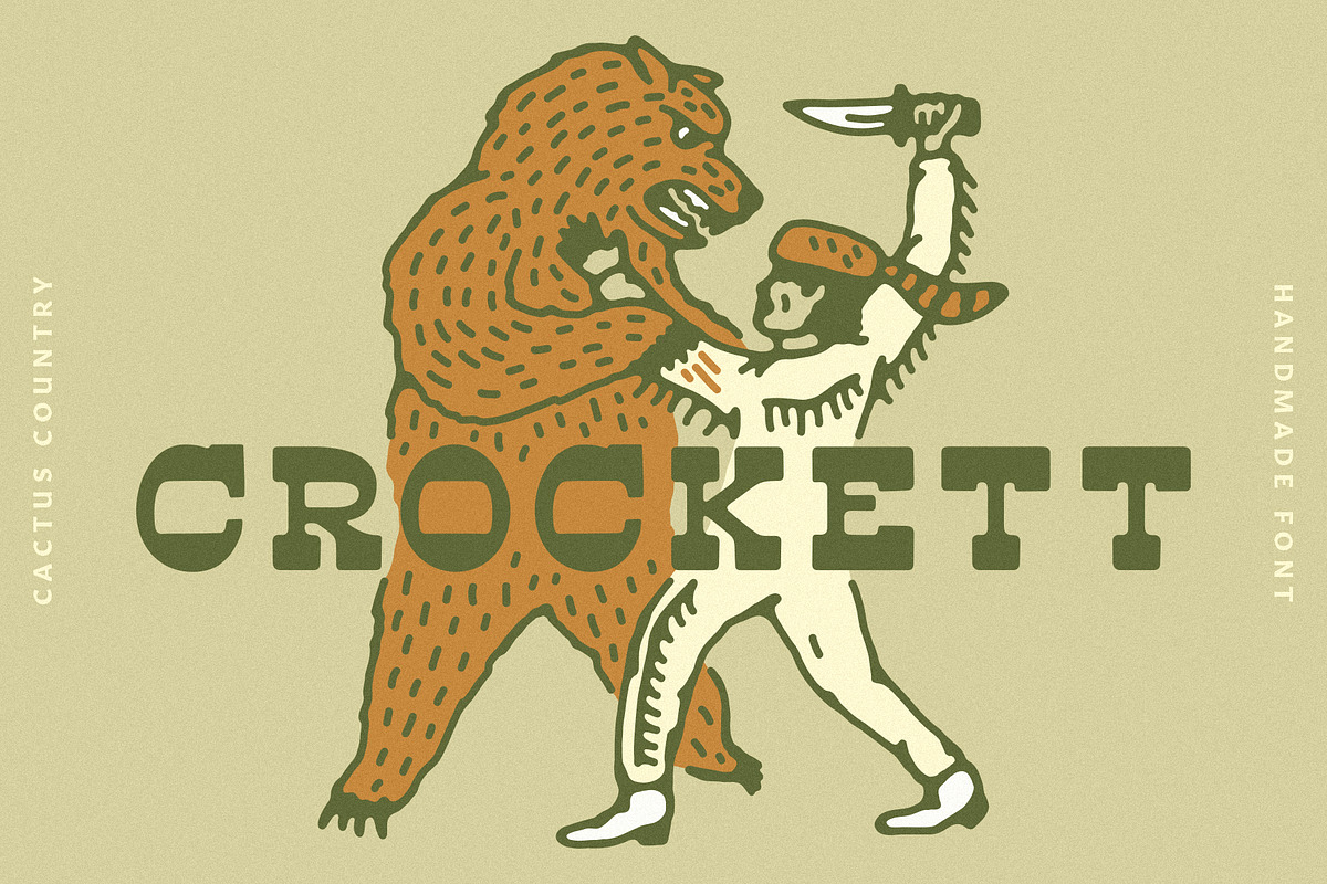 Crockett Display Font, a Slab Serif Font by Cactus Country (Photo 1 of 6)