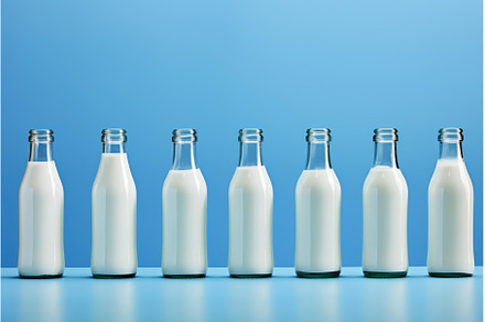 Glass bottle milk container, a Food & Drink Photo by Ylivdesign
