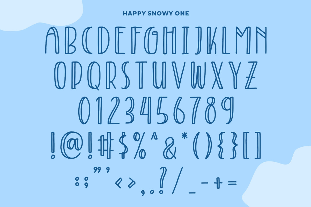 Happy Snowy - Font Trio preview 5
