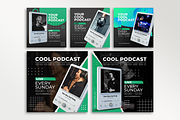 Live stream podcast instagram post, a Social Media Template by Artpaper (Thumbnail 4 of 4)