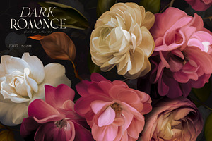 Dark Romance Floral Art Collection