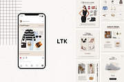 Fashion Blogger LTK Canva Template, a Social Media Template by Deb Creative Studio (Thumbnail 3 of 9)