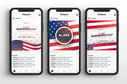 4th July Social Media banners, a Social Media Template by Leo Edition (Thumbnail 2 of 4)