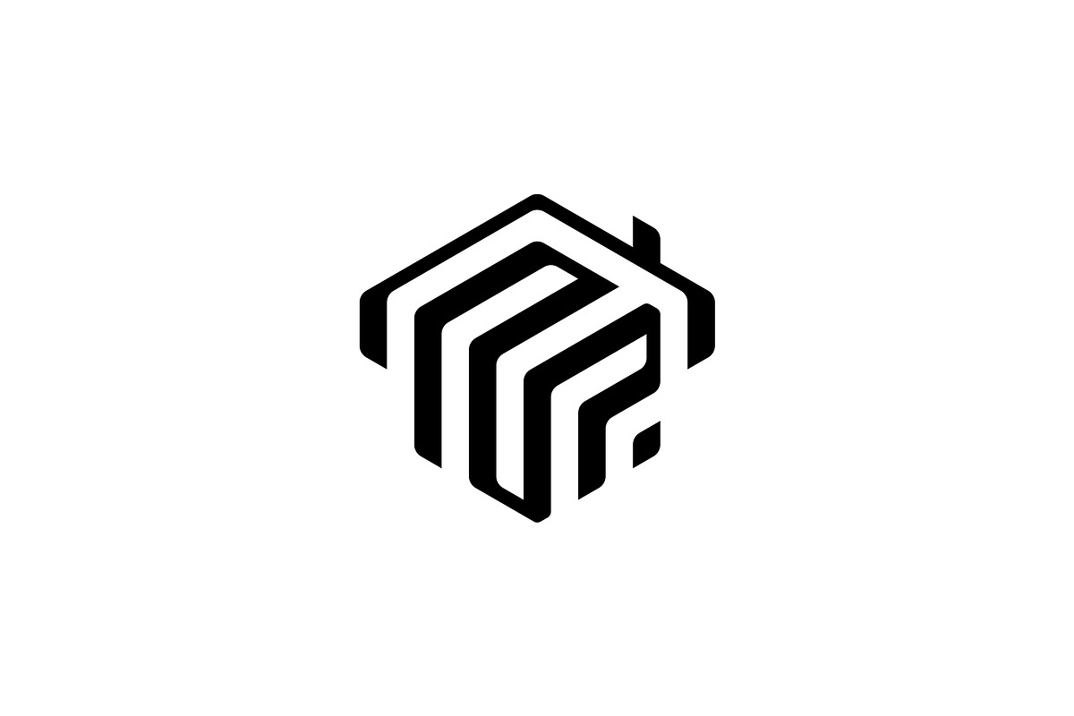 Minimalist Initials NP Roofing Logo preview 3