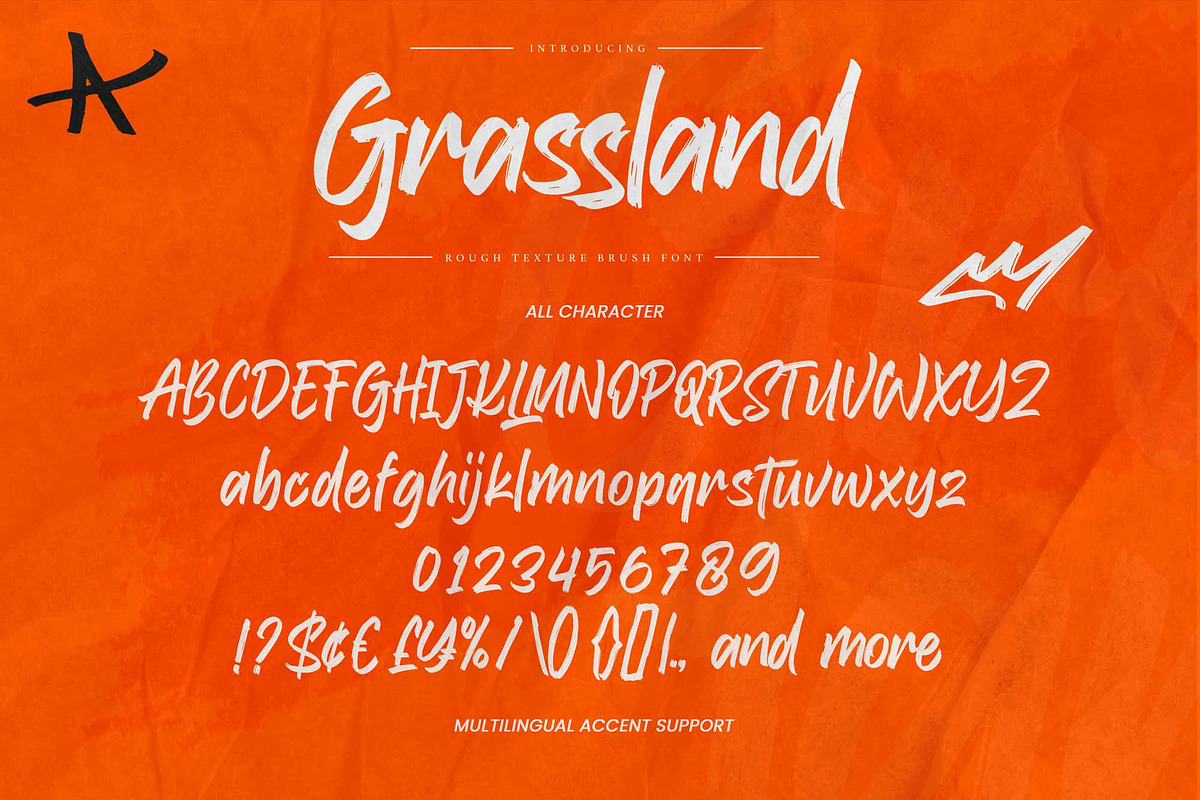 Grassland – Rough Texture Brush Font, a Handwritten Font by Gassstype (Photo 6 of 10)