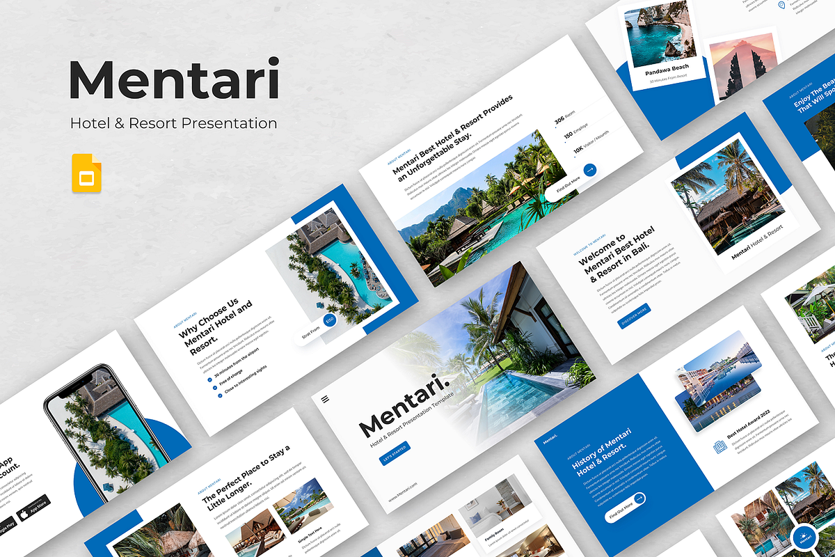 Mentari Hotel & Resort Google Slide, a Presentation Template by Biwarastudio (Photo 1 of 5)