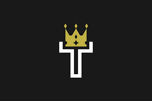Premium initial letter T crown logo, a Branding & Logo Template by Rasagama Studio