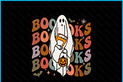 Booooks Ghost Halloween Groovy SVG, a Graphic by Creativeusart (Thumbnail 3 of 4)