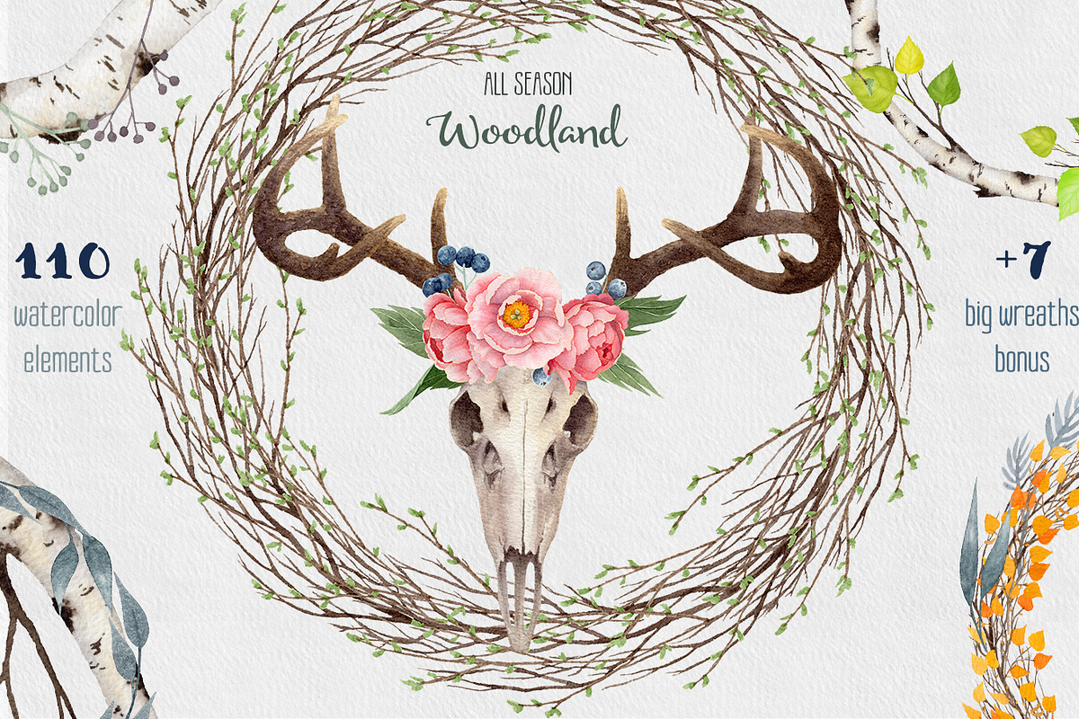 Watercolor Woodland, an Illustration by Watercolor Nomads (Photo 1 of 5)