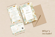 Floral Wedding Invitation Suite, an Invitation Template by Hazel Home (Thumbnail 2 of 7)