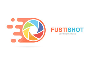 Fast Camera Shutter Logo Combination