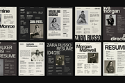 10 Resume bundle Canva Template, a Presentation Template by Amaré Creative (Thumbnail 3 of 9)
