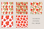 Watercolor Pomegranate clipart, a Decorative Illustration by LukaJreym (Thumbnail 6 of 10)